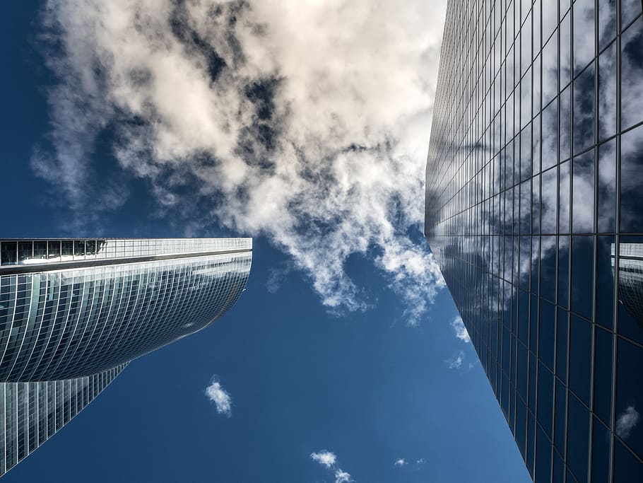 low-angle photo of concrete high-rise building at daytime, torres HD wallpaper