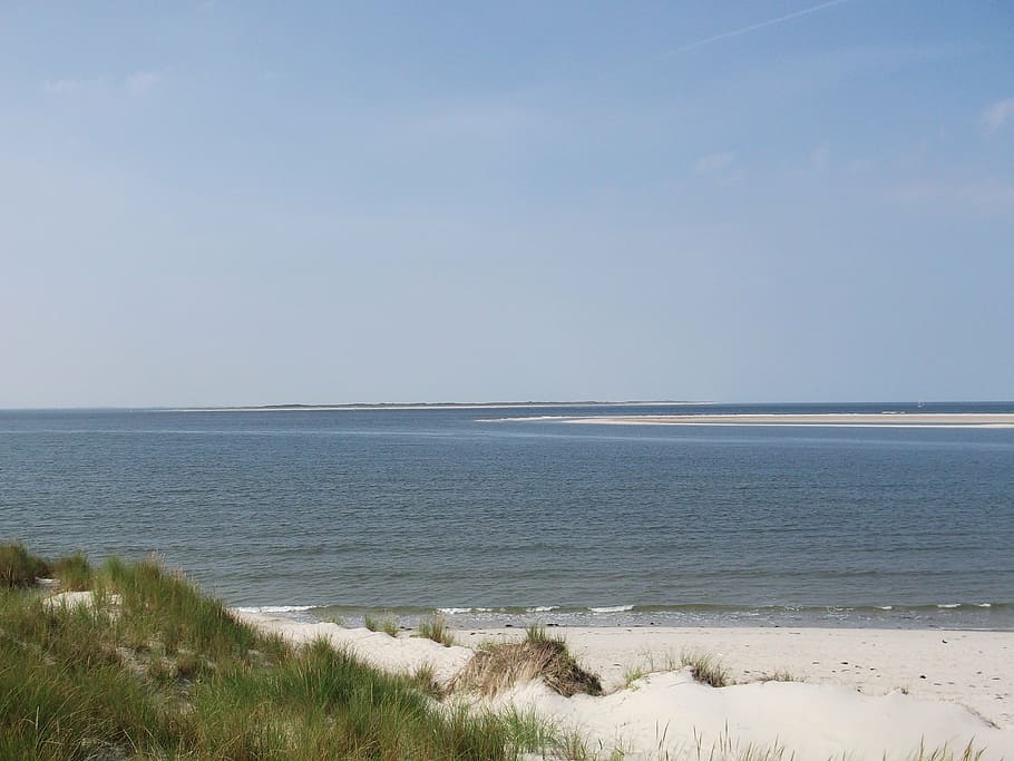sea, beach, dunes, sand, water, land, scenics - nature, sky HD wallpaper