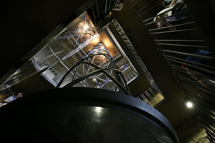 prague, the clock tower, stairs, elevator, travel, square, architecture HD wallpaper