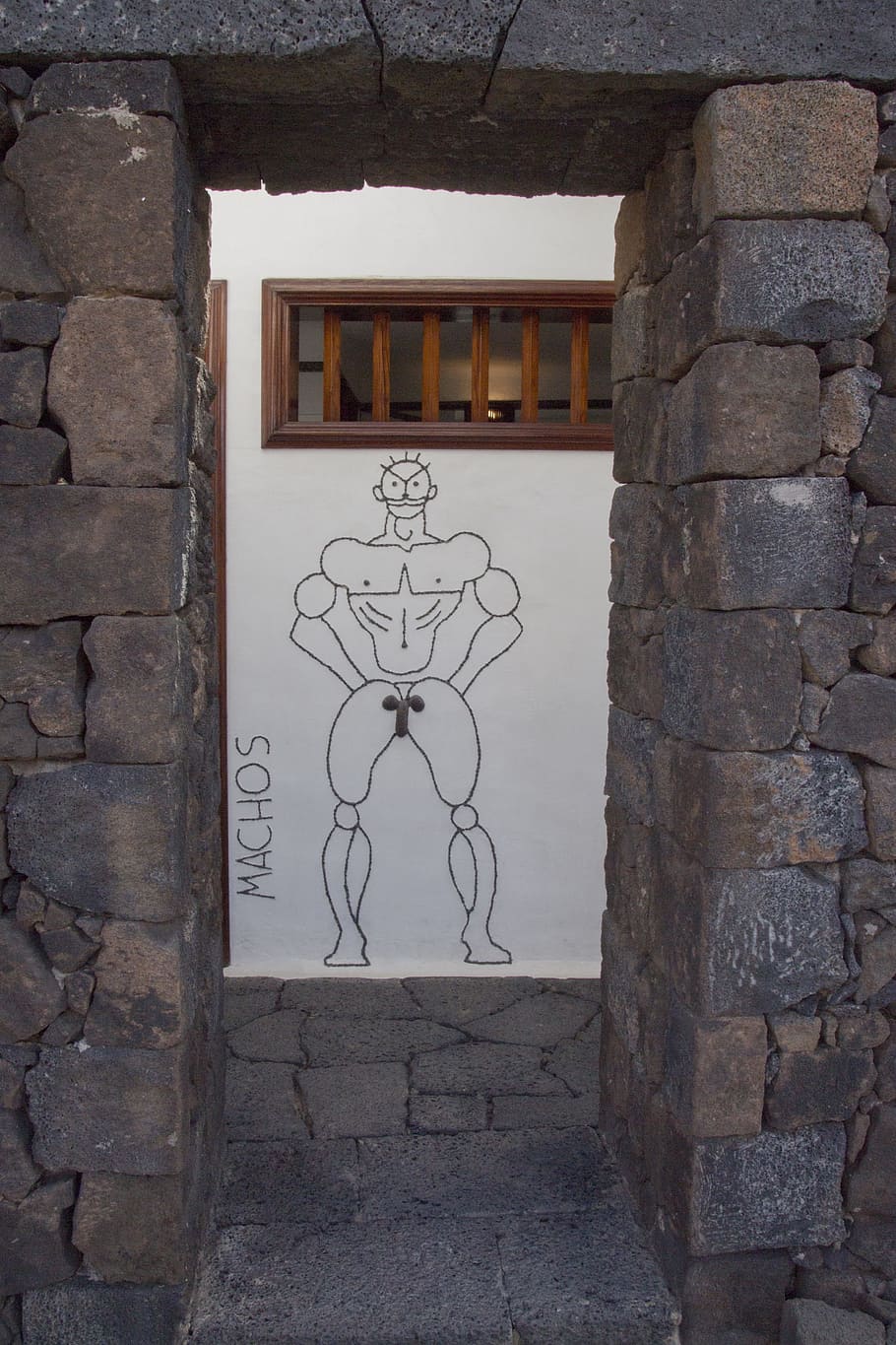 toilet, wc, input, men, door, wall, lanzarote, architecture HD wallpaper
