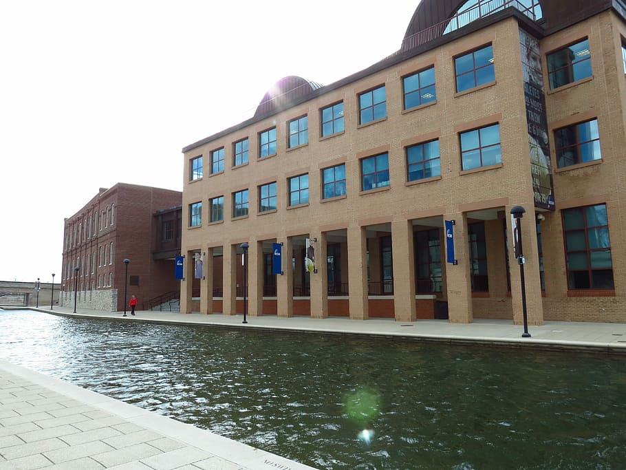 Indianapolis, Canal, Ncaa, building exterior, architecture HD wallpaper