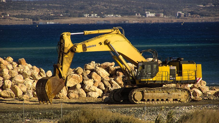 Digger, Heavy, Machine, heavy machine, working, construction HD wallpaper