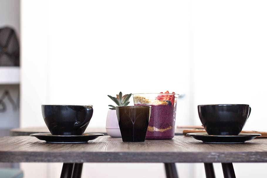 coffee, lunch, food, table, cups, food and drink, indoors, mug HD wallpaper