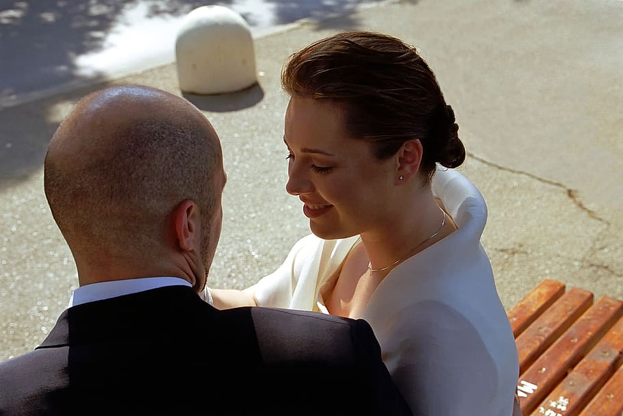 two, love, wedding, looking, two people, men, positive emotion HD wallpaper