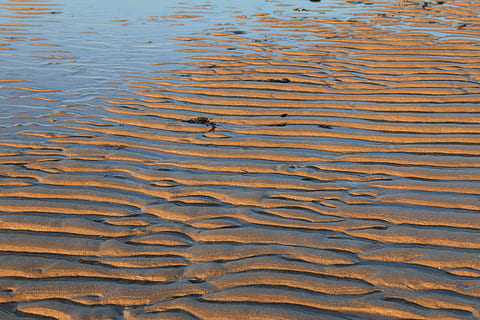 Sand, Ripples, Lines, Ridge, Background, wave pattern, beach HD wallpaper