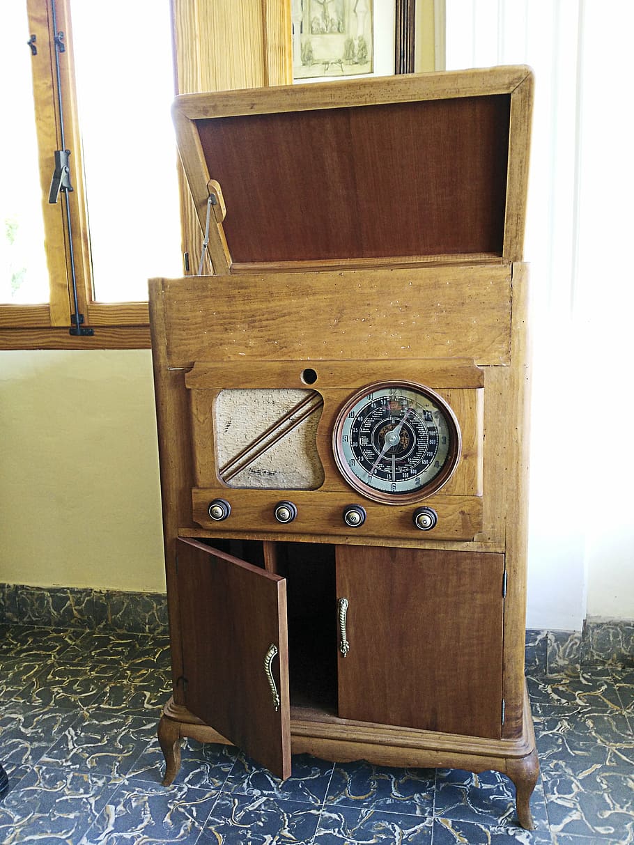turntable, radio, old, old-fashioned, wood - Material, retro Styled HD wallpaper