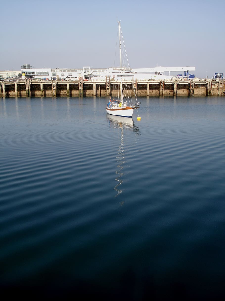 harbor, reflection, water, nautical vessel, transportation HD wallpaper