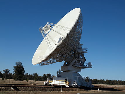 photography big-size white satellite, telescope, technology HD wallpaper