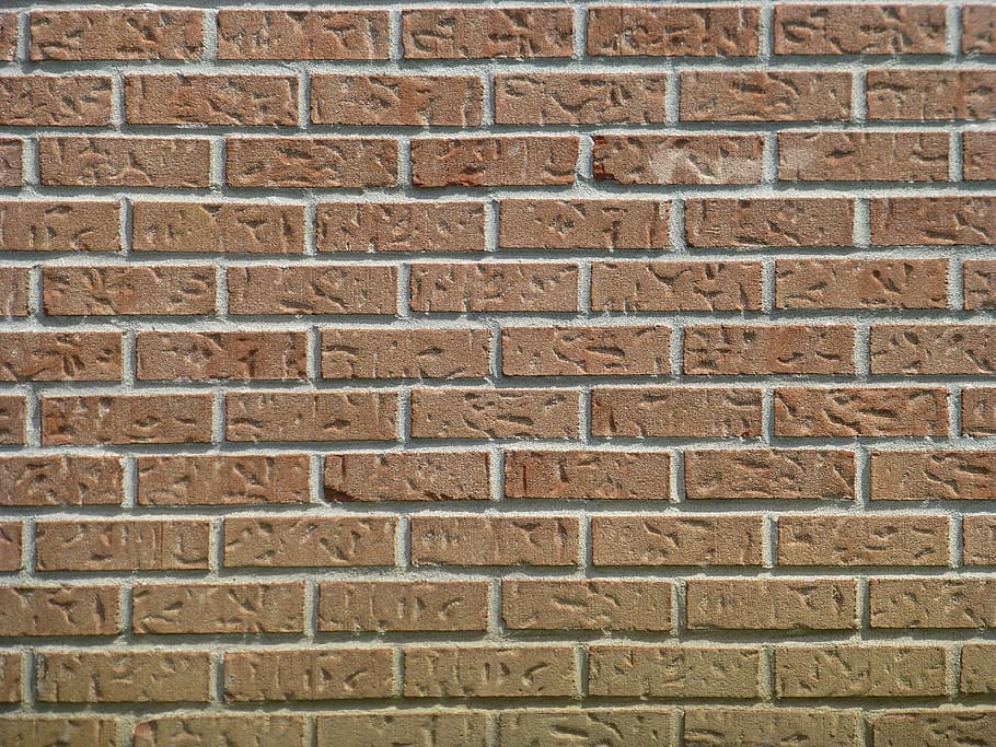 brick wall, bricks, painted, red, textured, built structure HD wallpaper