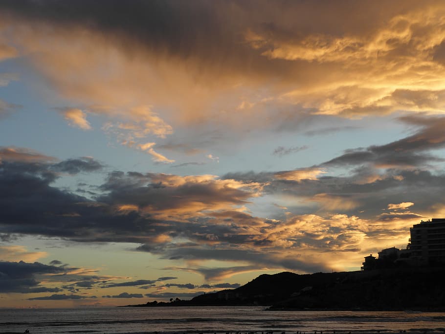 clouds, sky, landscape, sunset, climatology, cloud - sky, beauty in nature HD wallpaper
