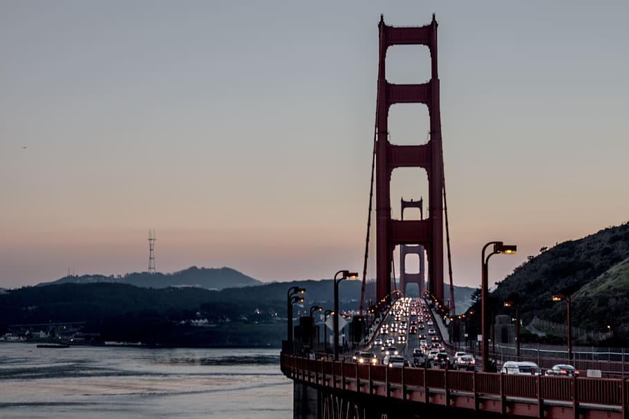 vehicle on bridge during daytime, cars on bridge photograhpy HD wallpaper