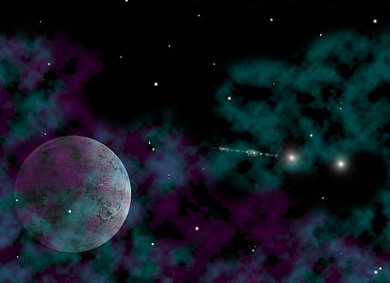 planet, interplanetary, intergalactic, galaxy, space, fantasy HD wallpaper
