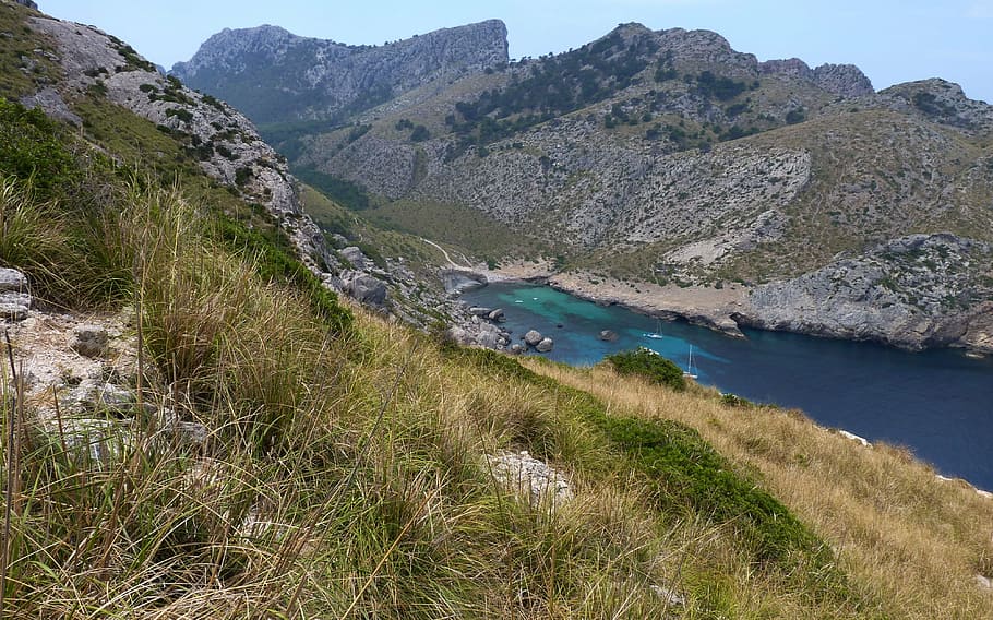 booked, mallorca, rock, mountains, spain, panoramic views, vision HD wallpaper