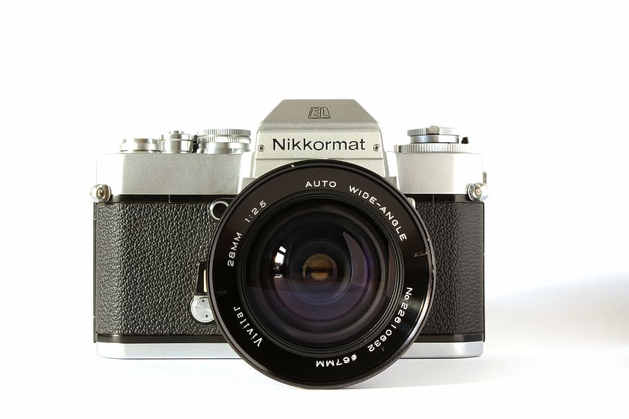 nikon, analog, camera, analog camera, old camera, photograph HD wallpaper
