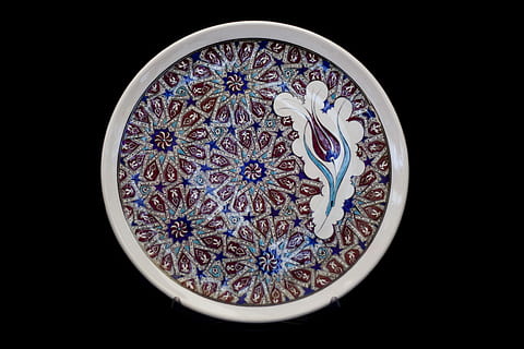 Tile, Handicrafts, Plate, increased, ceramic, turkey, atalay melahat glow HD wallpaper