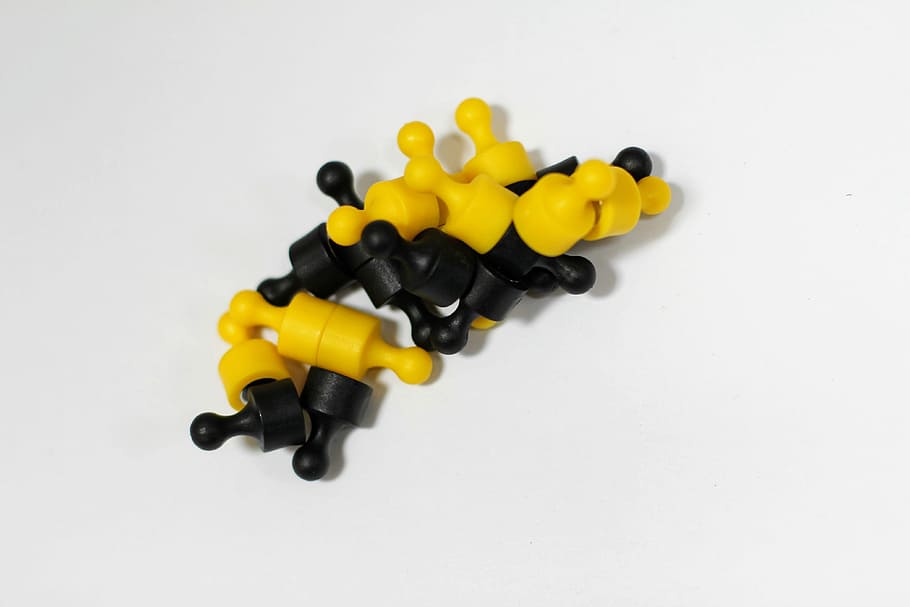 Magnets, Black, Yellow, Background, grouping, quantitative HD wallpaper
