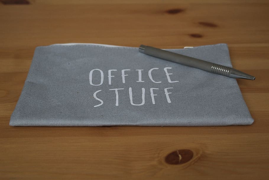 sticker, home office, pen, silver, noble, facilities, notes, HD wallpaper