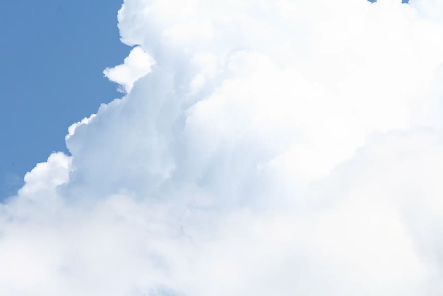 cloud, sky, blue sky clouds, summer, nature, weather, day, backgrounds HD wallpaper