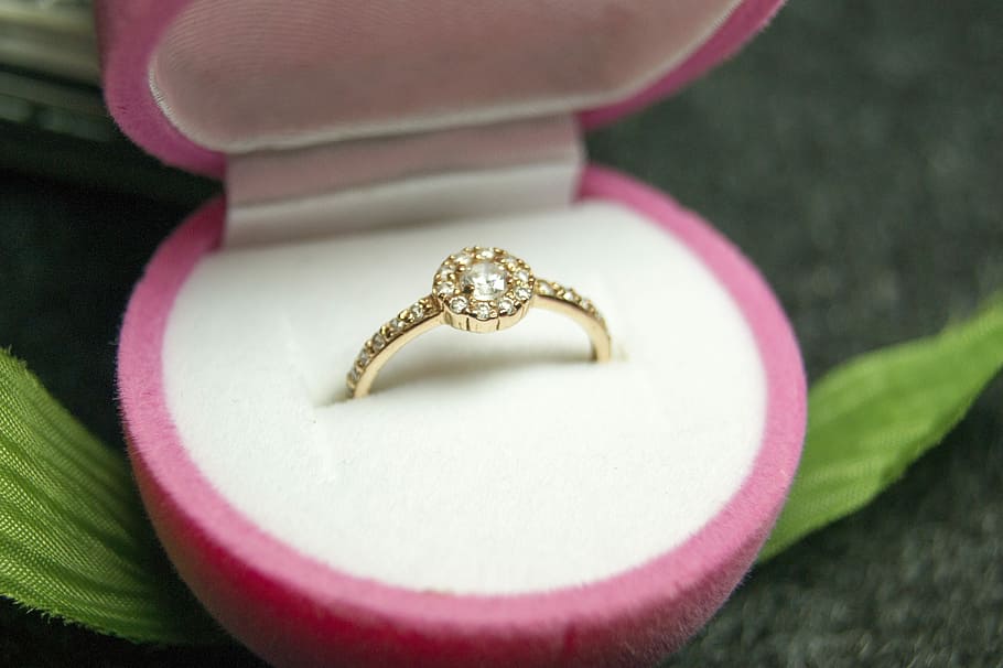 Ring, Diamonds, March, gift, march 8, love, no people, close-up HD wallpaper
