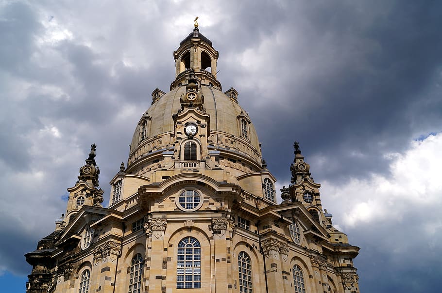 dome, frauenkirche, dresden, church, building, architecture, HD wallpaper