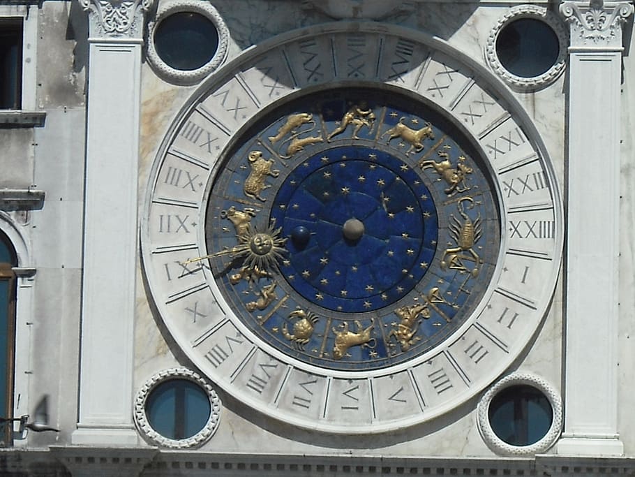 old clock, time, venice, architecture, famous Place, roman numeral HD wallpaper