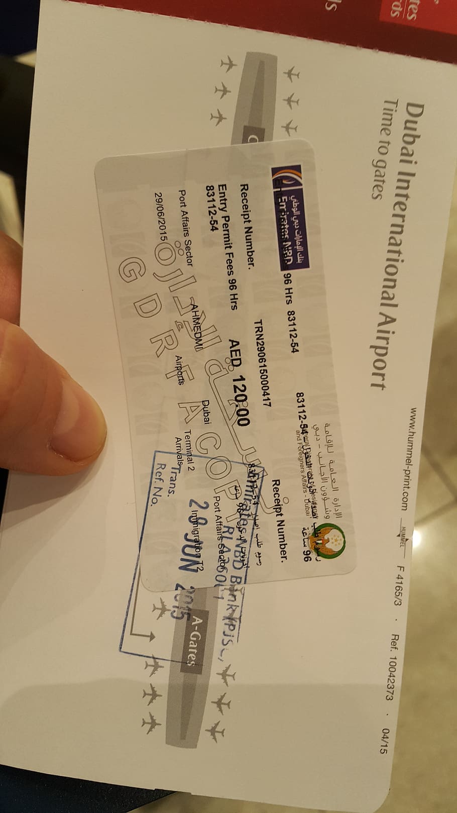 visa, dubai, emirates, ticket, travel, stamp, border, cross