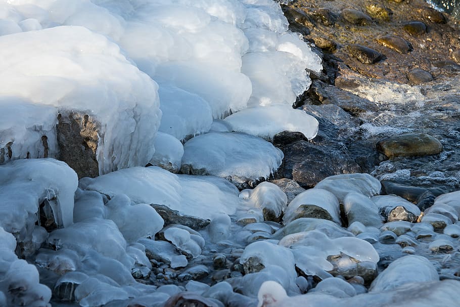 ice, water, winter, cold, cold temperature, snow, beauty in nature HD wallpaper