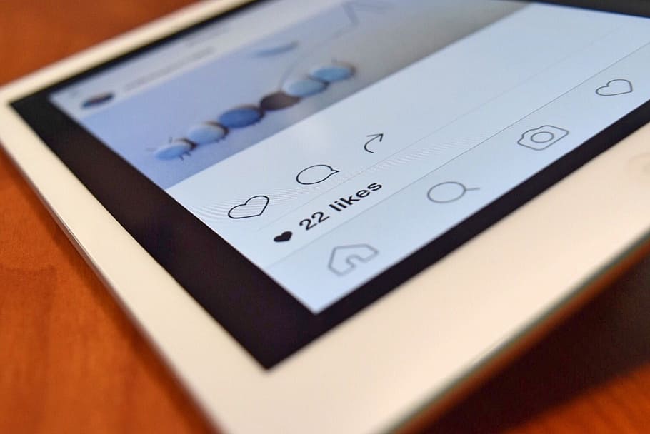 white tablet computer, instagram, device, technology, digital HD wallpaper