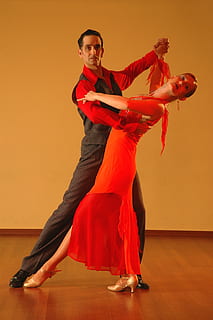 man and woman dancing, latin, dance, tango, ballroom, dancing couple HD wallpaper