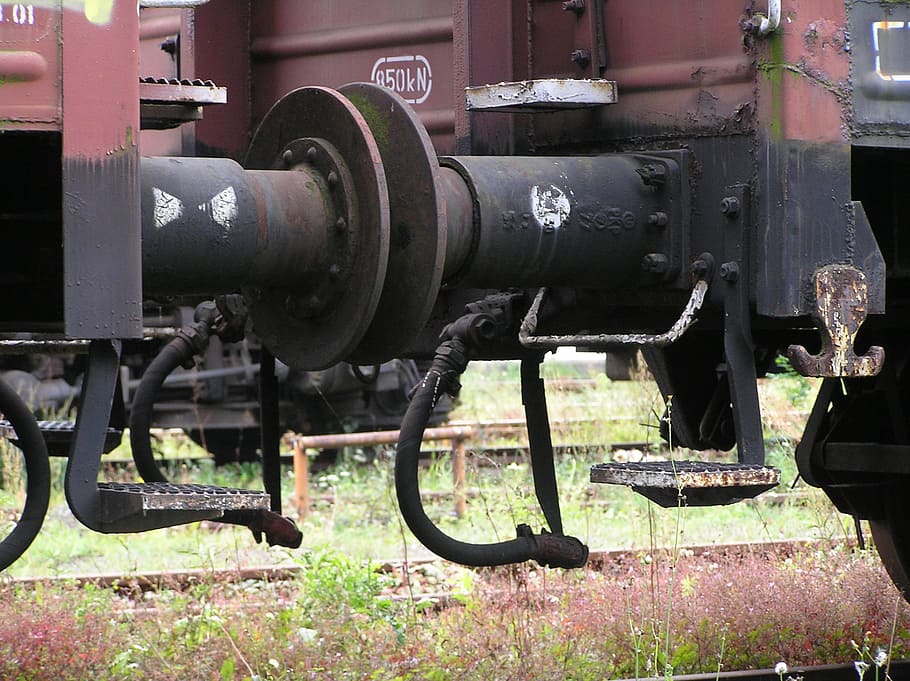 railway, package, bumper, train, fixing, no people, metal, train - vehicle HD wallpaper