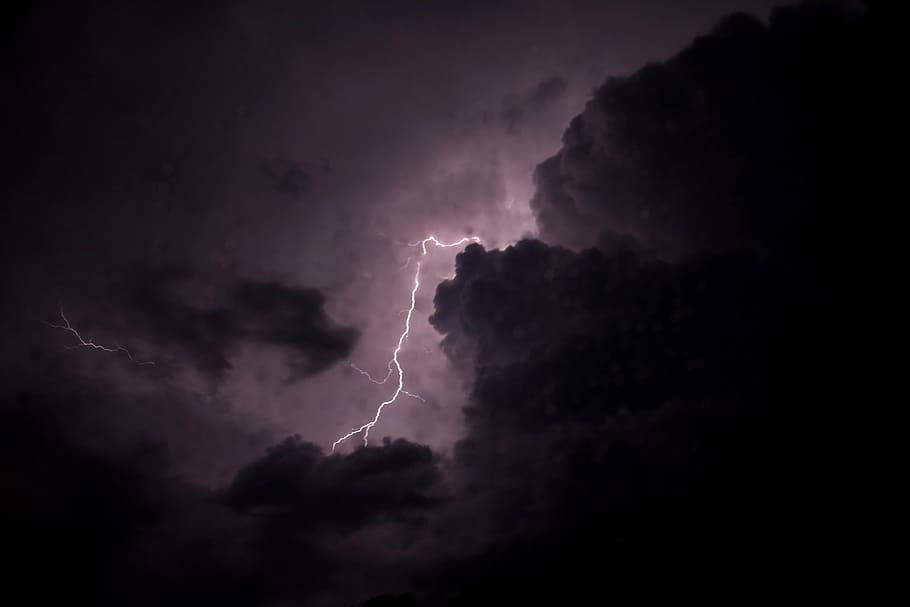 lightning digital wallpaper, storm, lightening, da, nature, weather