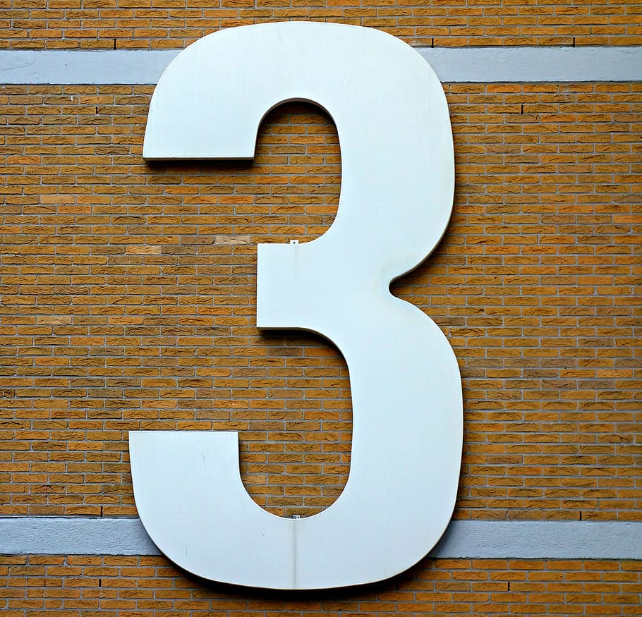 three, digit, cipher, number, figure, mark, grade, numeric HD wallpaper
