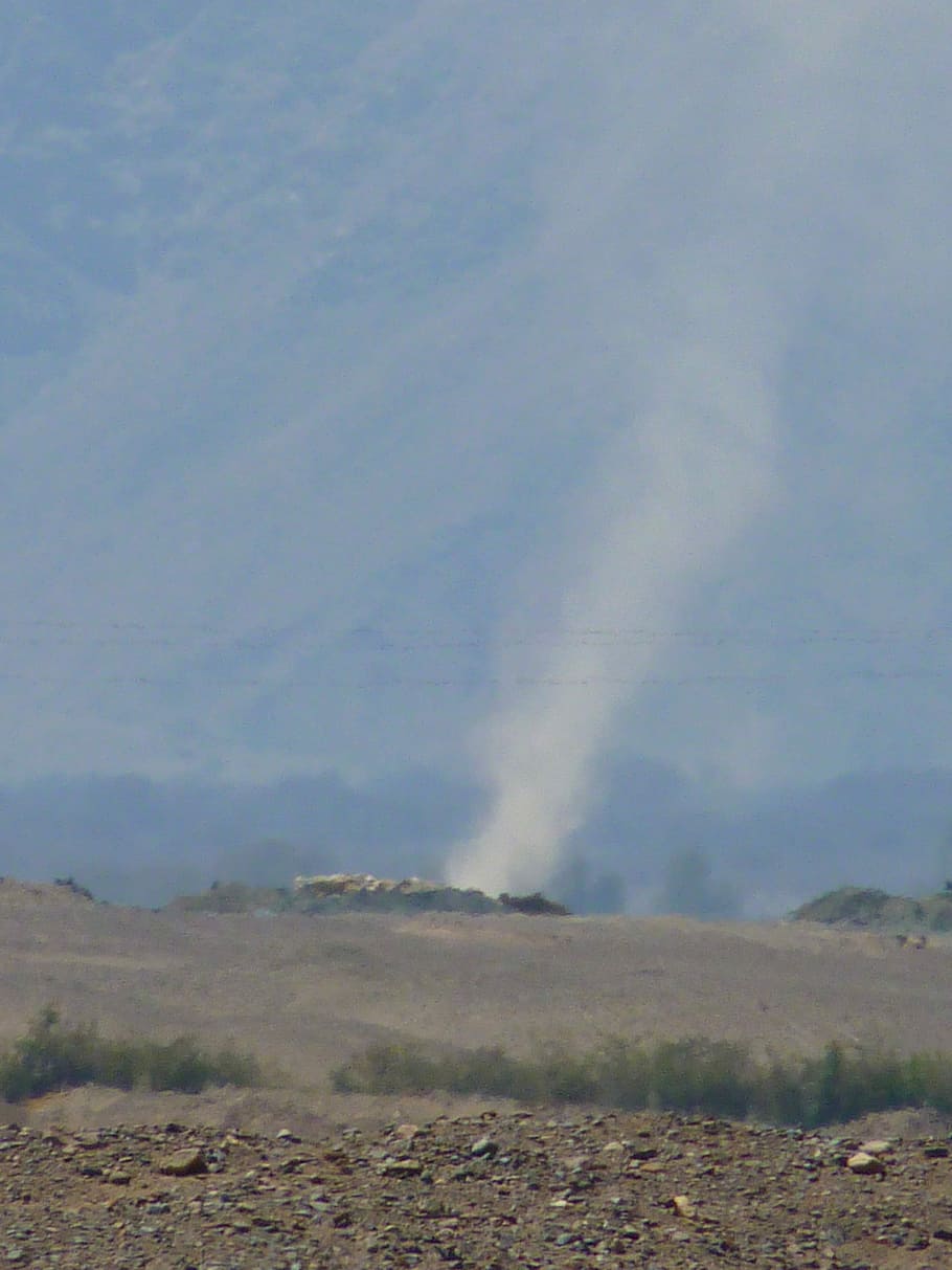 Wind Shear, Desert, sandhose, darting, hot, flicker, smoke - physical structure HD wallpaper
