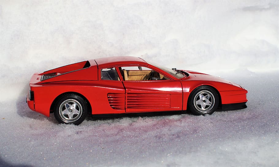 Model Car, Ferrari, Testarossa, Speed, italy, fast, sports car HD wallpaper