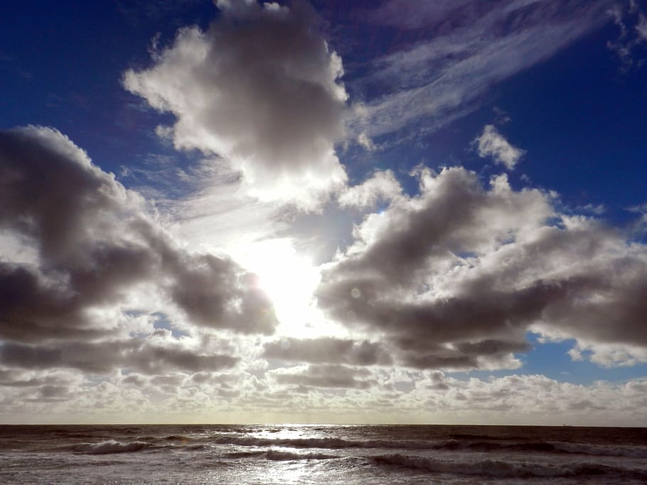 infinity, horizon, clouds, sky, cloud - sky, water, sea, scenics - nature HD wallpaper