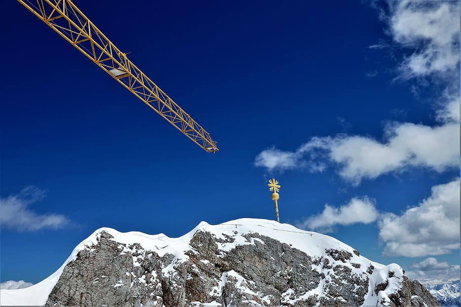 Crane, Boom, Construction Work, crane boom, z, baukran, site HD wallpaper