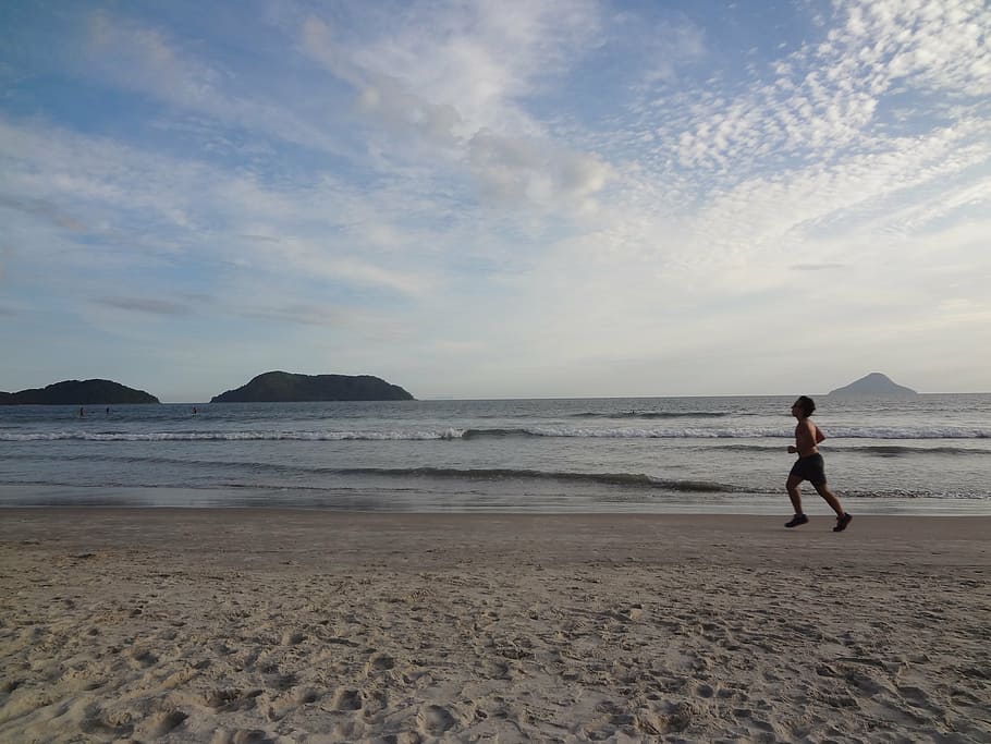beach, holidays, race, exercise, jogging, summer, beira mar HD wallpaper