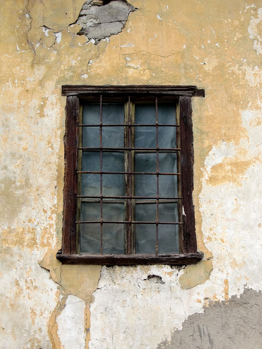 window, old, old window, facade, historically, weathered, wood HD wallpaper