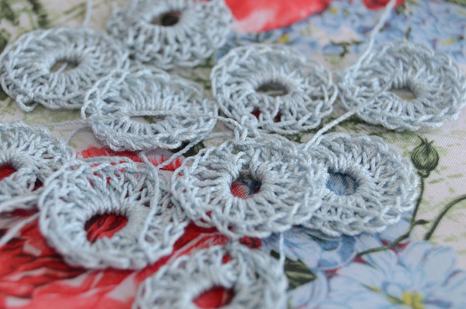 knitting, motives, circle, yarn, hobby, pattern, patterns, leisure HD wallpaper