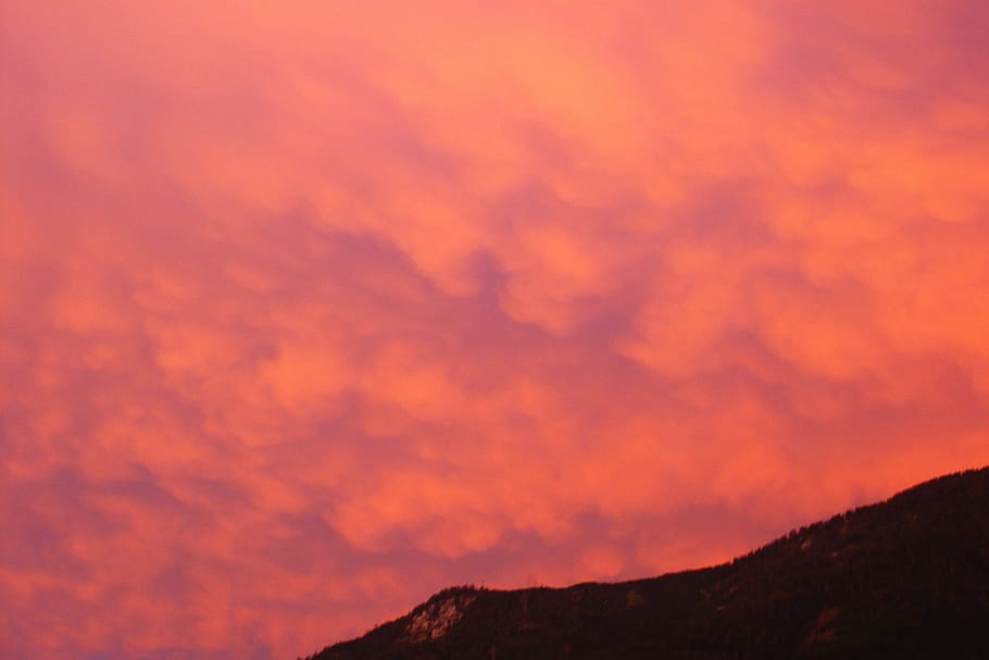 sky, forward, clouds, sunset, evening sky, weather mood, atmosphere HD wallpaper