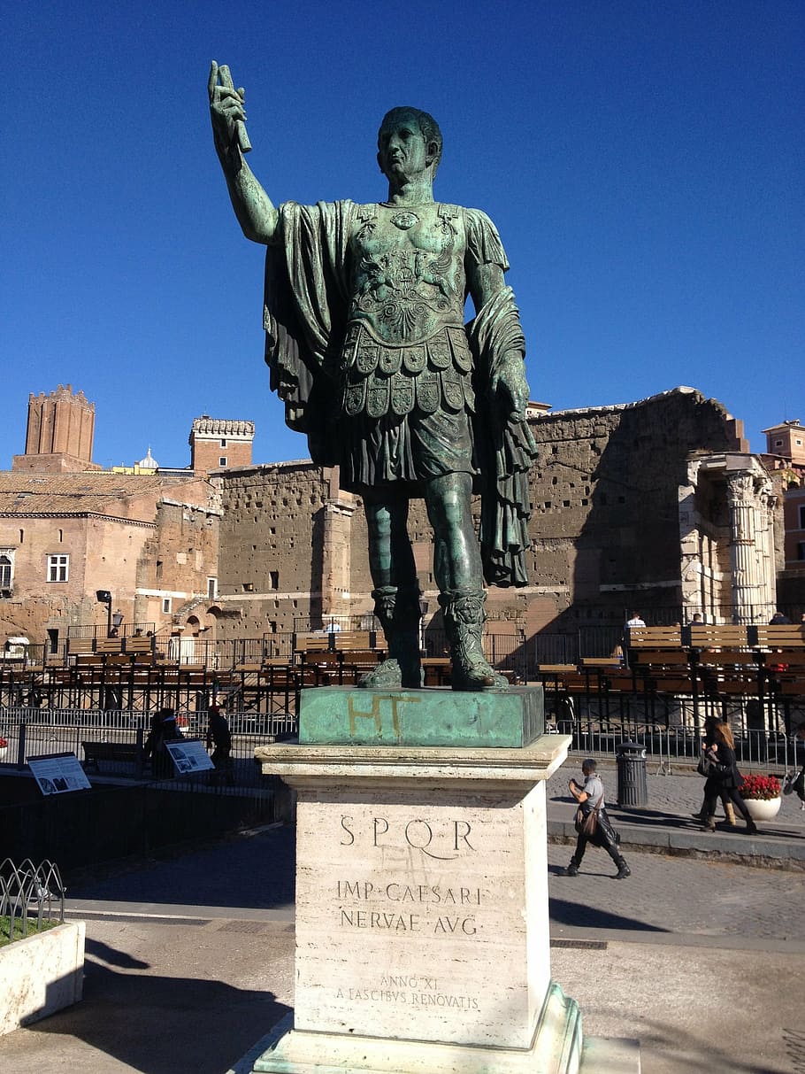 rome, italy, caesar, field herr, statue, famous Place, monument HD wallpaper