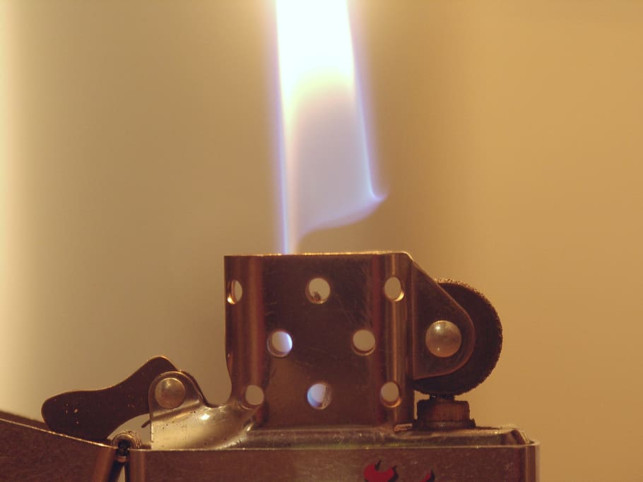 Fire, Lighter, Zippo, Flame, old-fashioned, indoors, no people HD wallpaper