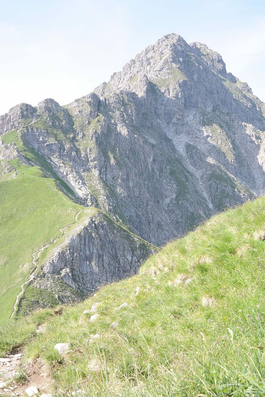Rough, Horn, Mountain, Summit, Summit, Ridge, rough horn, tightrope walk HD wallpaper