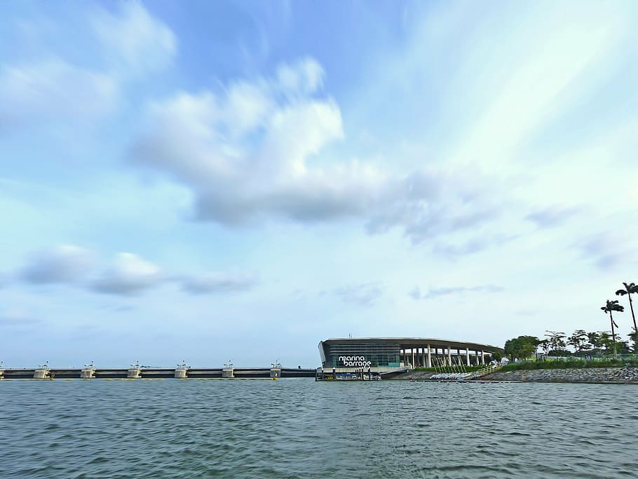 singapore, marina barrage, singapore landmark, singapore river