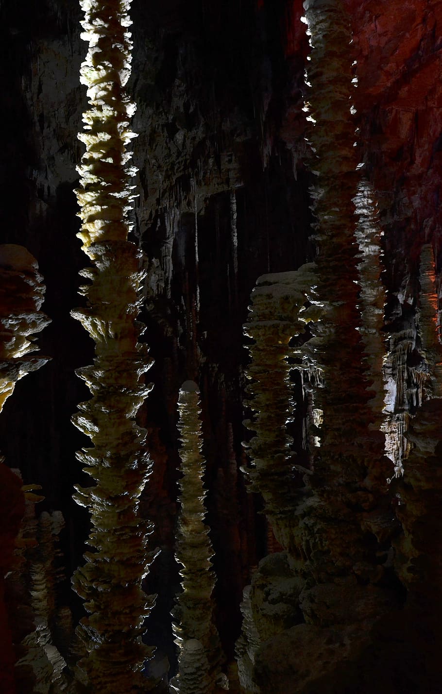 aven armand, stalagmites, cave, cevennes national park, france