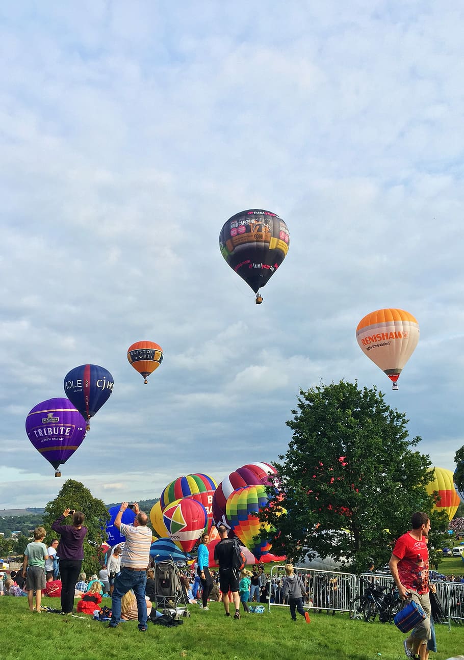 HD wallpaper Bristol balloon festival, assortedcolor hot air balloons