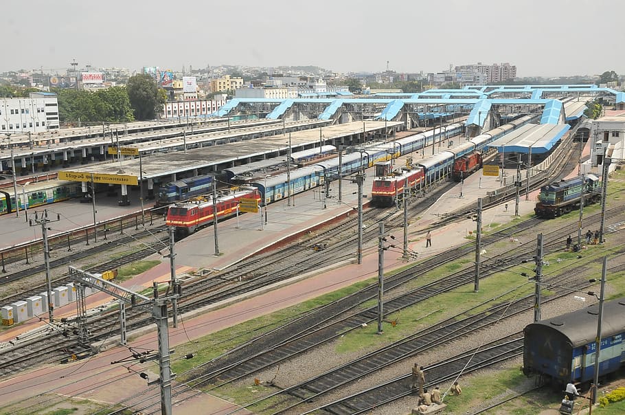 secunderabad, railway station, train, rail transportation, train - vehicle