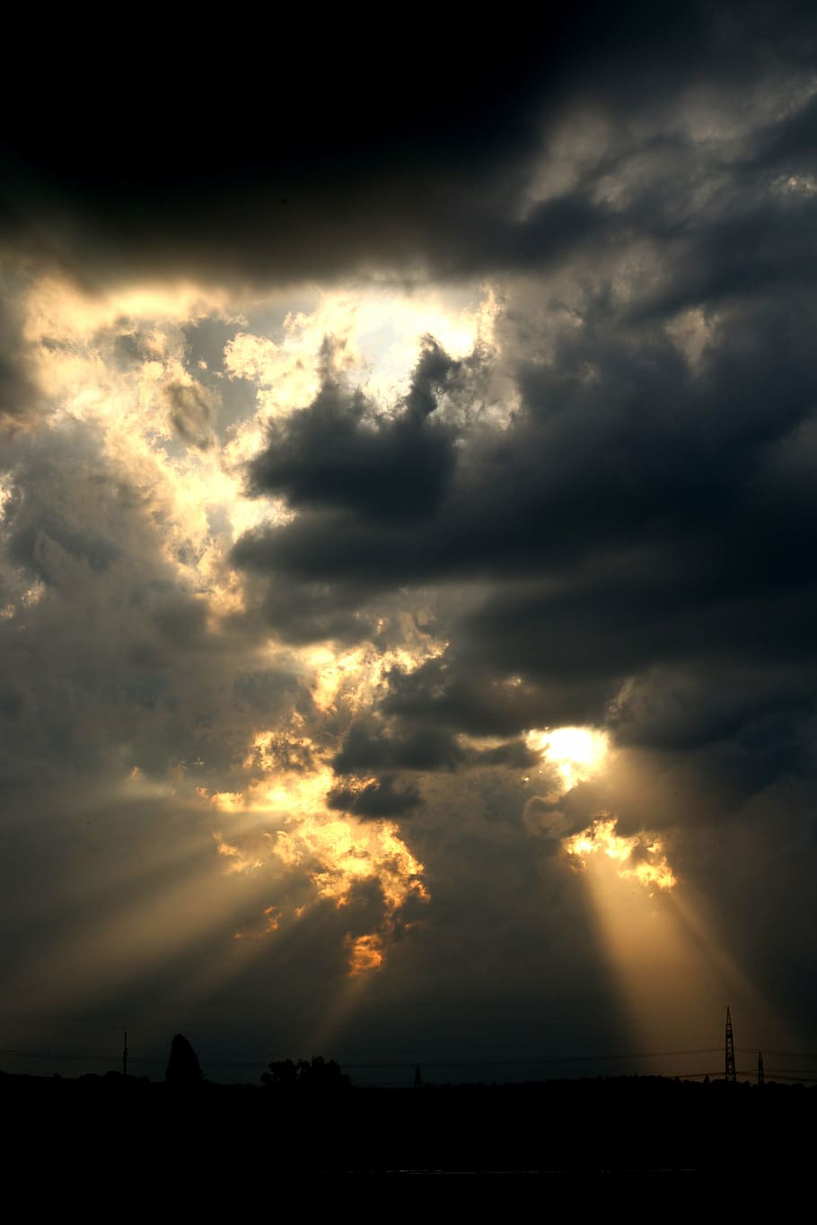 thunderstorm, clouds, weather, sky, dusk, sunset, nature, cloud - Sky HD wallpaper