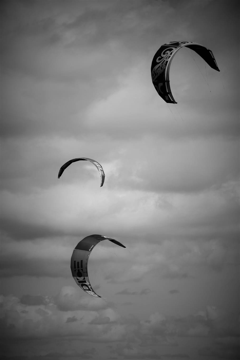 Sea, Kitesurf, Windsurfing, Vela, Sky, holiday, sport, kite surfing, HD wallpaper