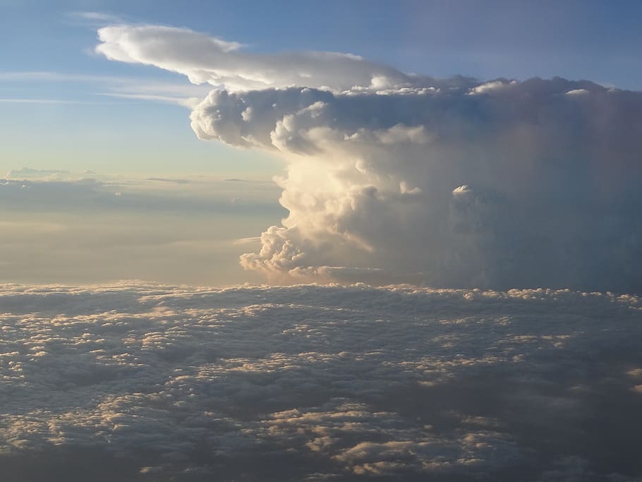 cloud, pattern, sky, nature, backdrop, space, sunlight, cloud - sky HD wallpaper